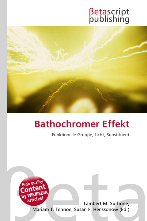 Könyv Bathochromer Effekt Mariam T. Tennoe