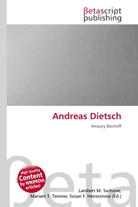 Kniha Andreas Dietsch Mariam T. Tennoe