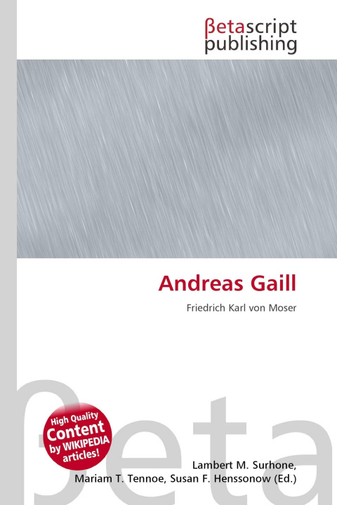 Kniha Andreas Gaill Mariam T. Tennoe