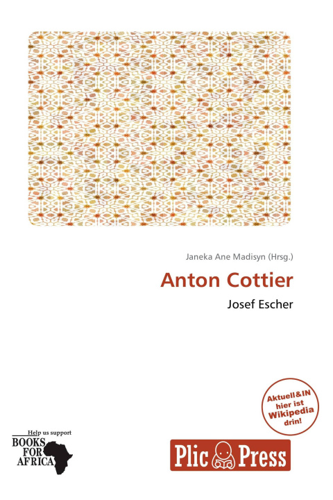 Kniha Anton Cottier 