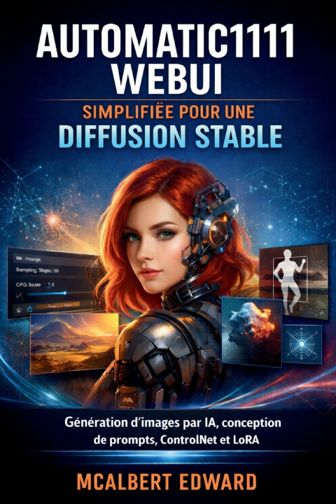 Kniha AUTOMATIC1111 WEBUI SIMPLIFIÉE POUR UNE DIFFUSION STABLE MCALBERT EDWARD