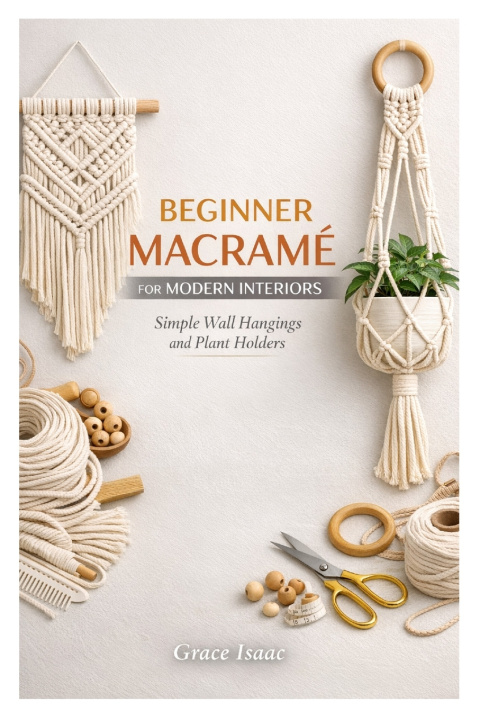 Knjiga BEGINNER MACRAMÉ FOR MODERN INTERIORS Grace Isaac