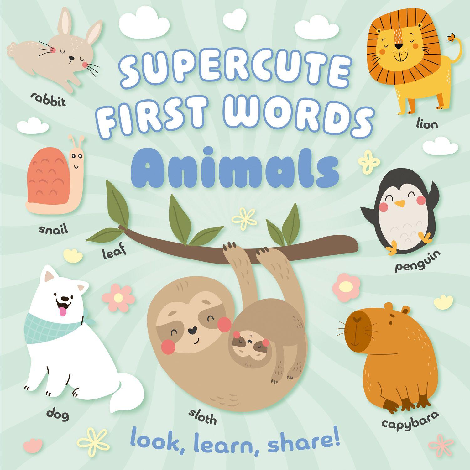 Knjiga Supercute First Words Animals Miles Kelly