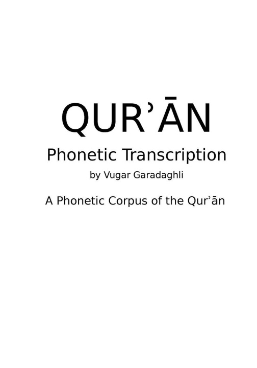 Kniha QURʾĀN Vugar Garadaghli