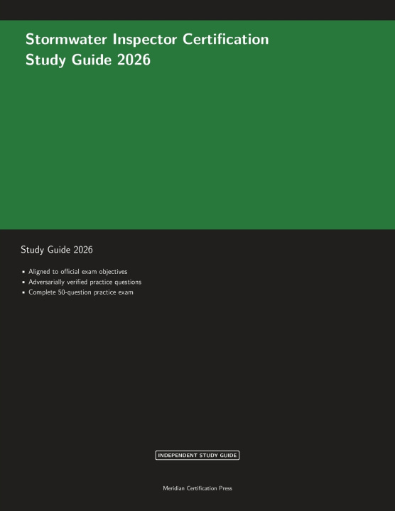 Kniha Stormwater Inspector Certification Study Guide 2026 Meridian Certification Press