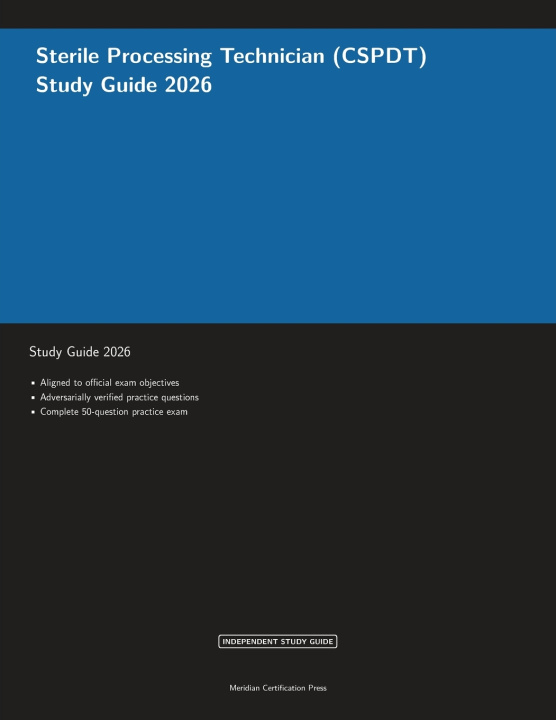 Kniha Sterile Processing Technician (CSPDT) Study Guide 2026 Meridian Certification Press