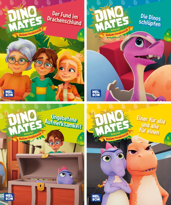 Kniha Nelson Mini-Bücher: 4er Dino Mates 1-4 