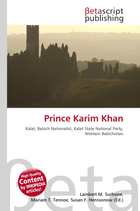 Kniha Prince Karim Khan Mariam T. Tennoe