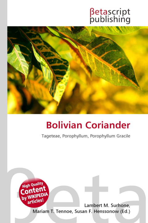Knjiga Bolivian Coriander Mariam T. Tennoe