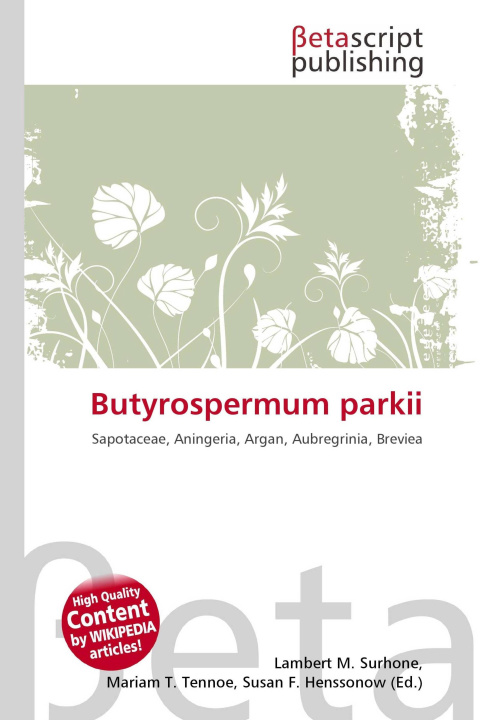 Kniha Butyrospermum parkii Mariam T. Tennoe