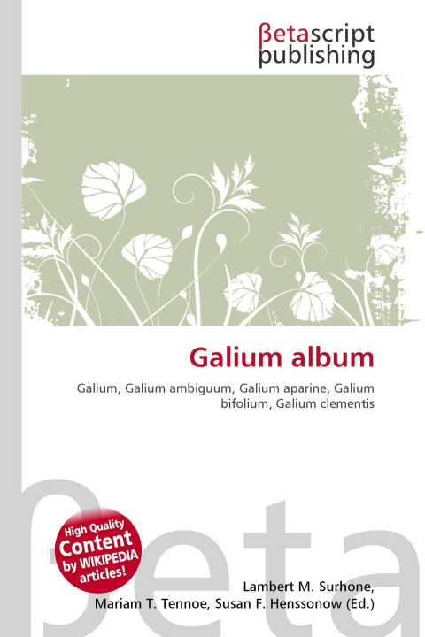 Kniha Galium album Mariam T. Tennoe