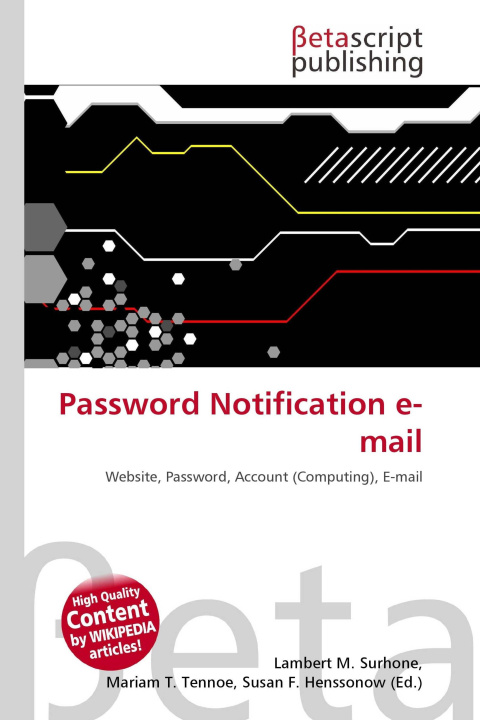 Kniha Password Notification e-mail Mariam T. Tennoe