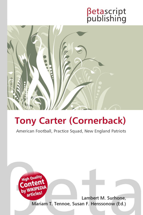 Kniha Tony Carter (Cornerback) Mariam T. Tennoe