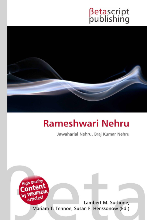 Knjiga Rameshwari Nehru Mariam T. Tennoe