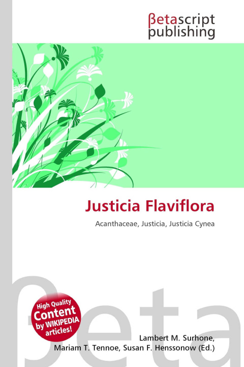 Kniha Justicia Flaviflora Mariam T. Tennoe