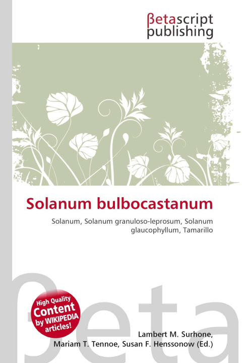 Knjiga Solanum bulbocastanum Mariam T. Tennoe