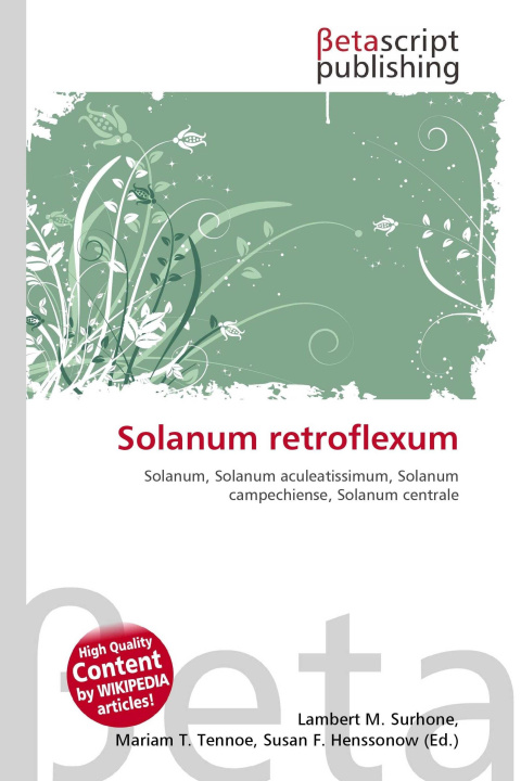 Kniha Solanum retroflexum Mariam T. Tennoe