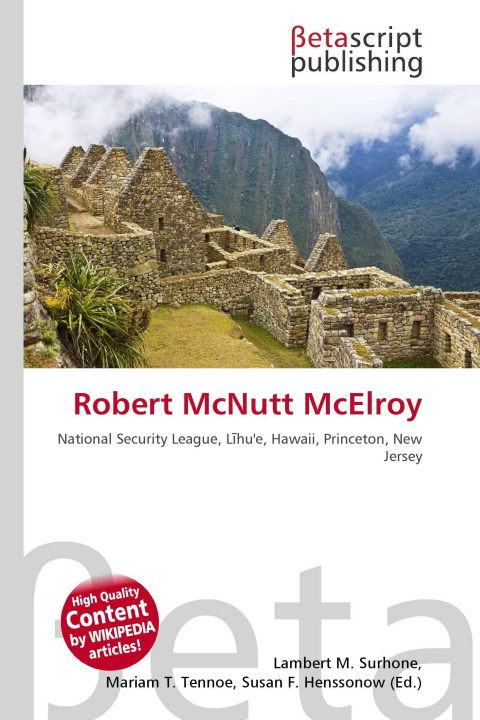 Kniha Robert McNutt McElroy Mariam T. Tennoe