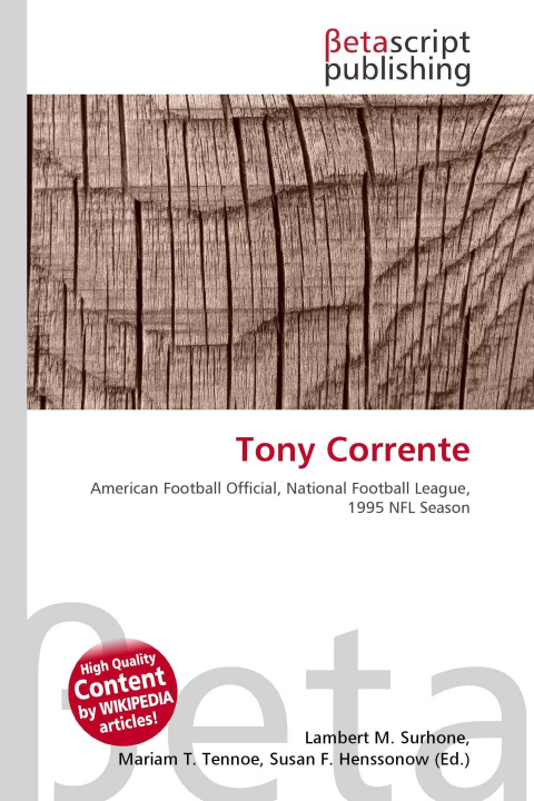 Kniha Tony Corrente Mariam T. Tennoe