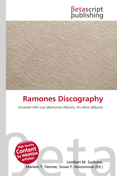 Knjiga Ramones Discography Mariam T. Tennoe