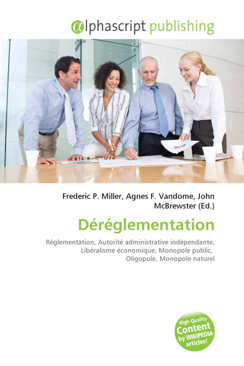 Kniha Déréglementation Agnes F. Vandome