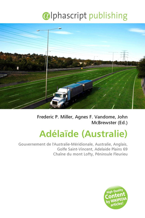 Kniha Adélaïde (Australie) Agnes F. Vandome