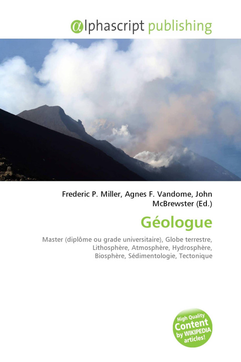 Kniha Géologue Agnes F. Vandome