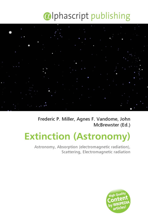 Kniha Extinction (Astronomy) Agnes F. Vandome