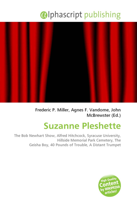 Kniha Suzanne Pleshette Agnes F. Vandome