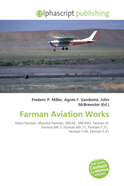 Kniha Farman Aviation Works Agnes F. Vandome