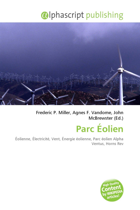 Kniha Parc Éolien Agnes F. Vandome