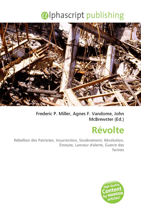 Knjiga Révolte Agnes F. Vandome