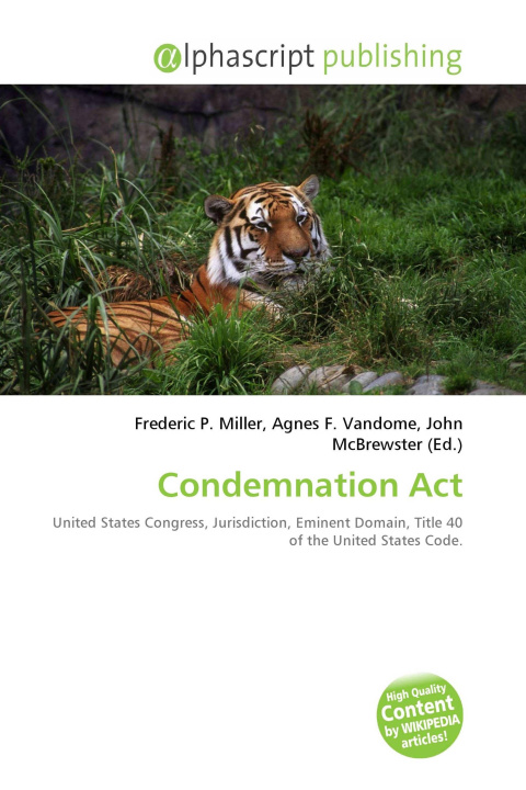 Kniha Condemnation Act Agnes F. Vandome