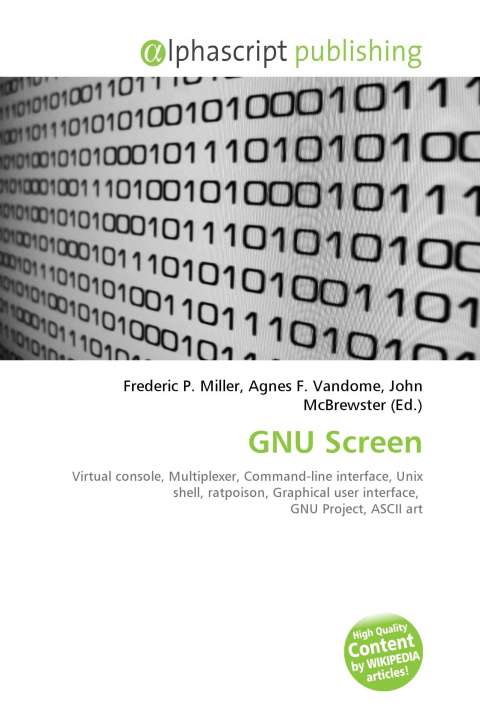 Kniha GNU Screen Agnes F. Vandome