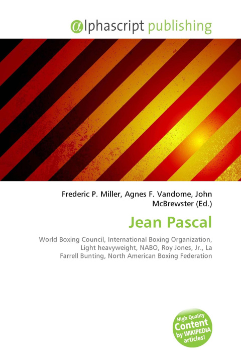 Kniha Jean Pascal Agnes F. Vandome