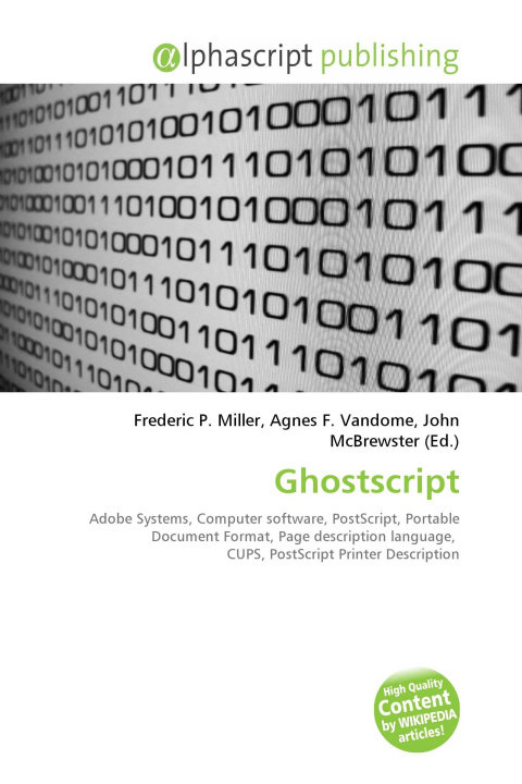 Kniha Ghostscript Agnes F. Vandome