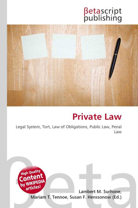 Kniha Private Law Mariam T. Tennoe
