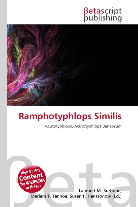 Kniha Ramphotyphlops Similis Mariam T. Tennoe