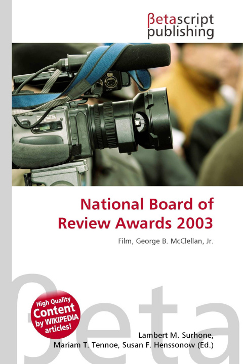 Libro National Board of Review Awards 2003 Mariam T. Tennoe