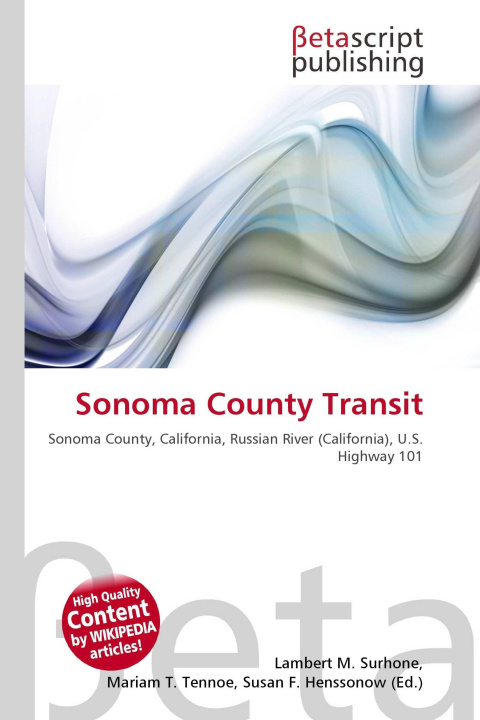 Kniha Sonoma County Transit Mariam T. Tennoe