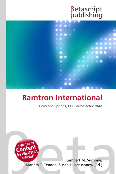 Kniha Ramtron International Mariam T. Tennoe