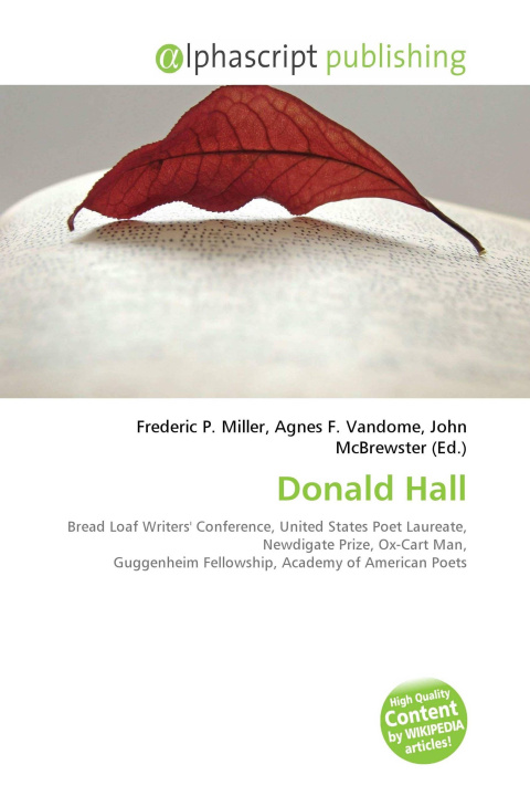 Kniha Donald Hall Agnes F. Vandome