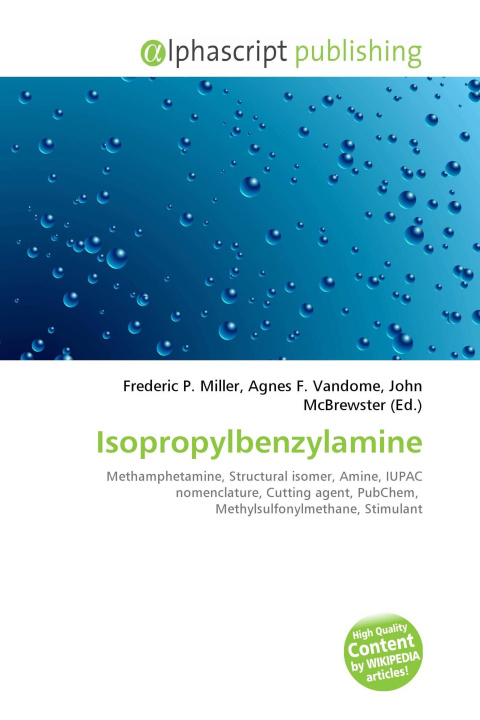 Kniha Isopropylbenzylamine Agnes F. Vandome