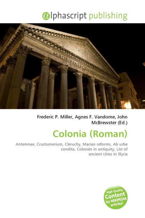 Kniha Colonia (Roman) Agnes F. Vandome