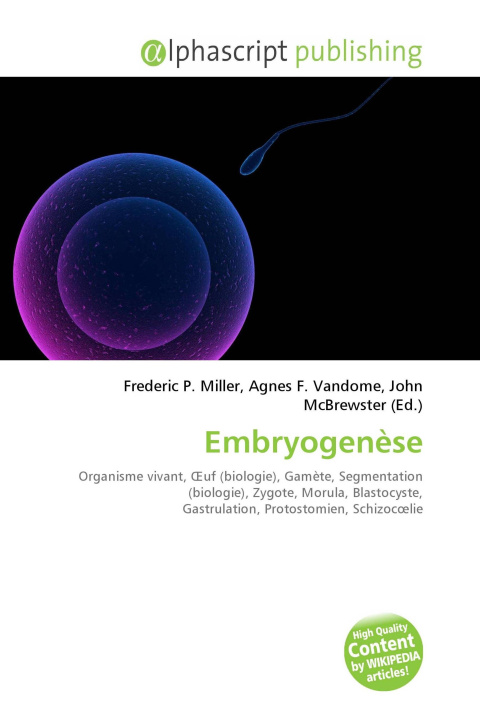 Kniha Embryogenèse Agnes F. Vandome