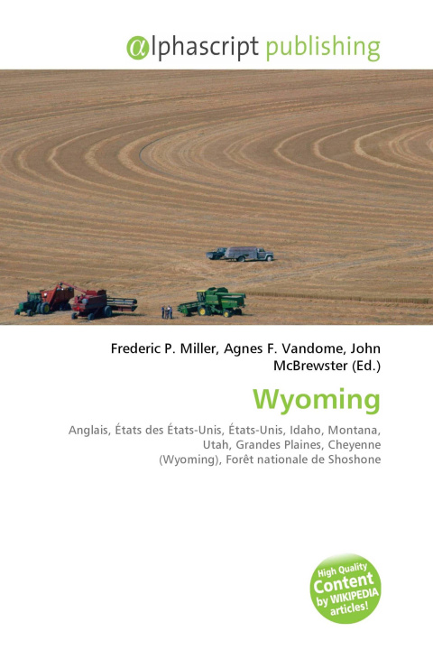 Kniha Wyoming Agnes F. Vandome