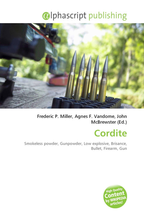 Kniha Cordite Agnes F. Vandome