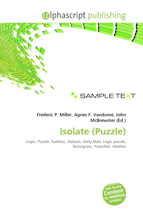 Könyv Isolate (Puzzle) Agnes F. Vandome