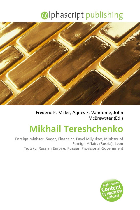 Kniha Mikhail Tereshchenko Agnes F. Vandome