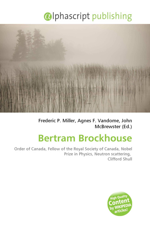 Kniha Bertram Brockhouse Agnes F. Vandome